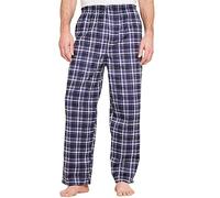Champion Mens Kingston Pyjama Trouser Bottoms (Pack of 2) 100% Cotton Blue Plaid 3XL
