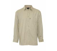 Champion Mens Cartmel Fleece Lined Long Sleeve Shirt Stone M