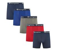 Champion mens Champion Men's 5 Pack Performance Boxer Brief, Dress Blues, Surf the Web, Monument, Tango Red, Dress Blues, XL