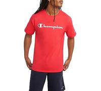 Champion Men's Classic Graphic Tee T-Shirt, Red Stone Script, S