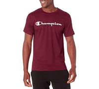 Champion Men's Classic Jersey Graphic T-shirt T Shirt, Maroon/Champion Script, XL UK