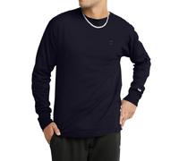 Champion Men's Classic Jersey Long Sleeve Tee T-Shirt, Black, XS