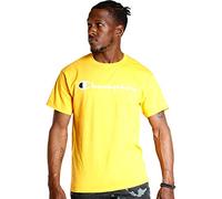 Champion Men's Classic Jersey Script T-shirt, Team Gold, M