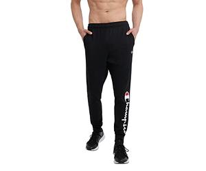 Champion Men's Classic Jersey Sweatpants, Black-586296, M UK