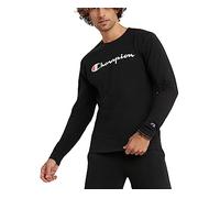 Champion Men's Graphic Classic Jersey Ls Tee T-Shirt, Black Script, Large