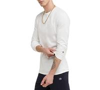 Champion Men's Classic Long Sleeve T-Shirt, Standard Fit, Script & C Logo, Available in Regular and Big & Tall, White, L