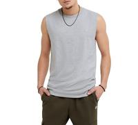 Champion Men's Classic Jersey Muscle T-Shirt, Oxford Gray, XL