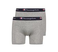Champion Men's Core x2 Boxer Briefs, Light Heather Grey, XXL (Pack of 2)