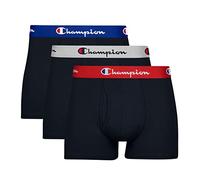 Champion Men's Cotton Stretch Trunk, Black-3 Pack, XL (Pack of 3)