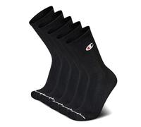 Champion Men's Crew Socks, Black, 10-13 (Pack of 5)