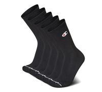 Champion Men's Crew Socks, Black, 10-13 (Pack of 5)