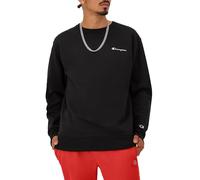 Champion Men's Crewneck, Powerblend Fleece, Hoodie Sweatshirt Logo (Reg. Or Big & Tall), Black Small Script, XXL