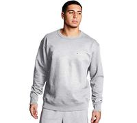 Champion Men's Crewneck, Powerblend Fleece, Hoodie Sweatshirt Logo (Reg. Or Big & Tall), Oxford Gray Small Script, XL