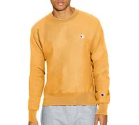 Champion Men's Crewneck, Reverse Weave, Heavyweight Fleece Sweatshirt, C Gold, L