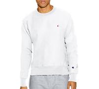Champion Men's Crewneck, Reverse Weave, Heavyweight Fleece Sweatshirt, White-y06145, XS