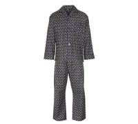 Champion Mens Diamond Wyncette Cotton Pyjama Lounge Wear - Blue - S