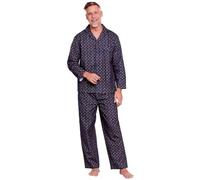 Champion Men's Diamond Wyncette Cotton Pyjamas Set Nightwear & Loungewear Sets Chest Pocket & Contrast Piping Elasticated Waist & Button Fly Machine Washable