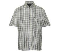 Champion Men's Short Sleeve Shirt Doncaster Country Casual Green Check Large (Max 47", 120 cm)