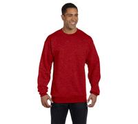Champion Men's Double Dry Action Fleece Crew Maroon Heather X-Large