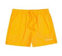 Champion Men's Embroidered Logo Short Swim Shorts in Orange | Size: Medium Champion Orange M