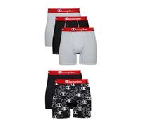 Champion Men's Underwear Boxer Briefs, Everyday Active, Lightweight Stretch, Multi-Pack, Black/Grey-5 Pack, M (Pack of 5)