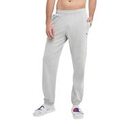 Champion Men's Everyday Fitted Ankle Cotton Knit Pants, 31.5" Inseam, Left Hip C Logo, Oxford Grey, 3X-Large
