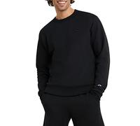 Champion Men's, Powerblend, Fleece, Crewneck Sweatshirt (Reg. Or Big & Tall), Black C Logo, XXL
