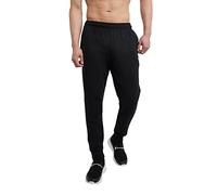 Champion Men's, Powerblend, Fleece Joggers, Comfortable Sweatpants (Reg. Or Big & Tall) Pants, Black C Patch Logo, XXL