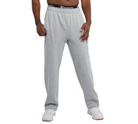 Champion Men's, Powerblend, Fleece Open-Bottom Sweatpants (Reg. Or Big & Tall), Oxford Gray C Patch Logo, 3X-Large