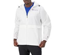 Champion Men's Full Zip Jacket, White Small Script, M
