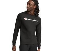 Champion Men's Graphic Classic Jersey Ls Tee T Shirt, Black-y06794, S UK