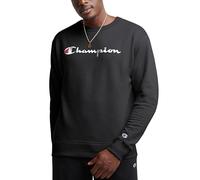 Champion Men's Graphic Powerblend Fleece Crew Sweatshirt, Black-y06794, 2XL
