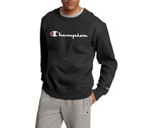 Champion Men's Graphic Powerblend Fleece Crew Sweatshirt, Black-y06794, XL
