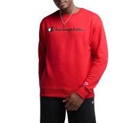 Champion Men's Graphic Powerblend Fleece Crew Sweatshirt, Team Red Scarlet Script, Large