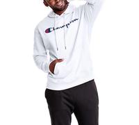 Champion Men's Graphic Powerblend Fleece Crew Sweatshirt, White, XL