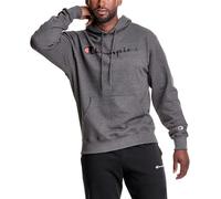 Champion Men's Graphic Powerblend Fleece Hood Sweatshirt, Granite Heather, XXL