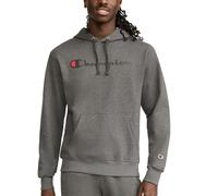 Champion Men's Graphic Powerblend Fleece Hood Sweatshirt, Granite Heather-y06794, M
