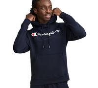 Champion Men's Graphic Powerblend Fleece Hood Sweatshirt, Navy, M
