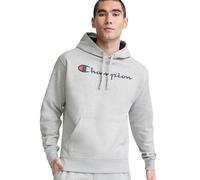 Champion Men's Graphic Powerblend Fleece Hood Sweatshirt, Oxford Grey/Champion Script, XL