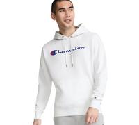 Champion Men's Graphic Powerblend Fleece Pullover Hooded Sweatshirt, White, M UK