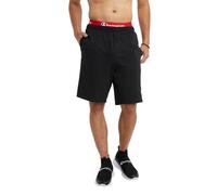Champion Men's Graphic Powerblend Fleece Shorts, Black, M UK