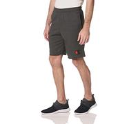 Champion Men's Graphic Powerblend Fleece Shorts, Granite Heather, M UK