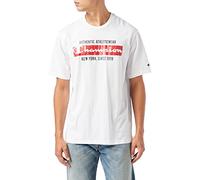 Champion Men's Graphic Shop Authentic Short Sleeve T-Shirt, Bianco, S