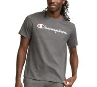 Champion Men's, Classic Graphic, Soft and Comfortable T-Shirts Logo (Reg. Or Big & Tall), Granite Heather Script, 3XL