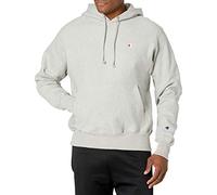 Champion Men's Hoodie, Reverse Weave Fleece Comfortable Pullover Sweatshirt, Graphic Hooded, Oxford Grey Left Chest C, XS