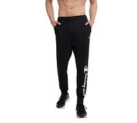 Champion Men's Joggers, Lightweight Lounge, Jersey Graphic Pants, 31" Sweatpants, Black-586296, X-Large