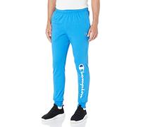 Champion Men's Joggers, Lightweight Lounge, Jersey Graphic Pants, 31" Sweatpants, Blue Jay/White/Valiant Script, Large