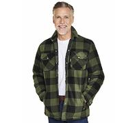 Champion Mens Kinross Fleece Padded Lumberjack Style Shirt Green XL