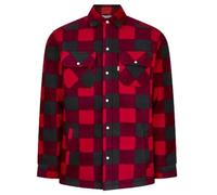 Champion Mens Kinross Fleece Padded Lumberjack Style Shirt Red L