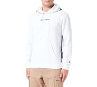 Champion Men's Legacy American Tape - Powerblend Fleece Hooded Sweatshirt, Bianco, M UK